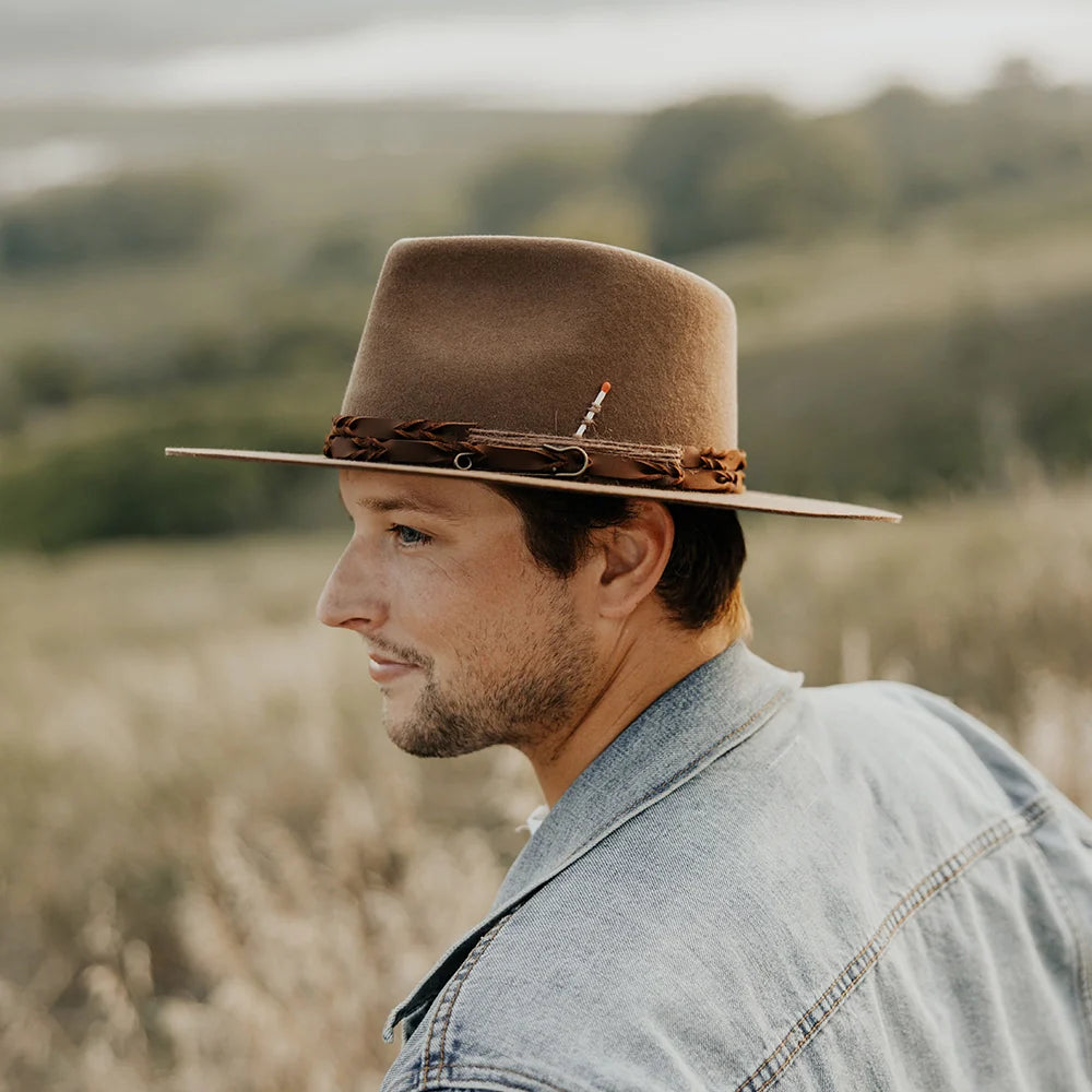 Aspen | Mens Wide Brim Felt Fedora Hat