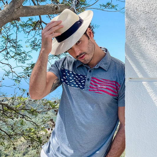 Caracas | Mens Natural Genuine Panama Fedora Hat