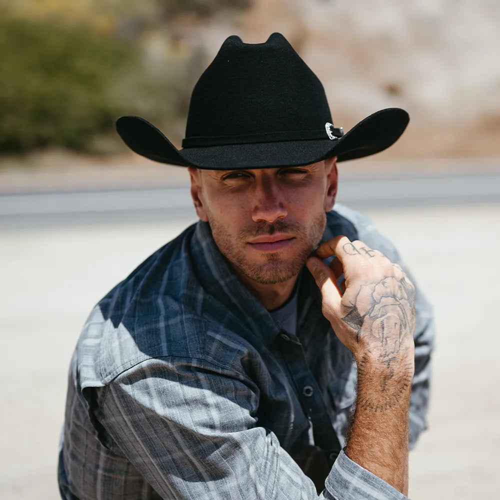 Cattleman | Mens Felt Cowboy Hat with Western Hat Band