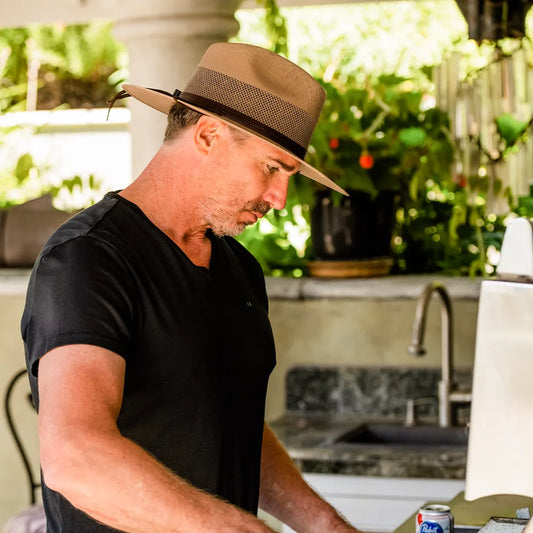 Florence | Mens Wide Brim Firm Straw Sun Hat