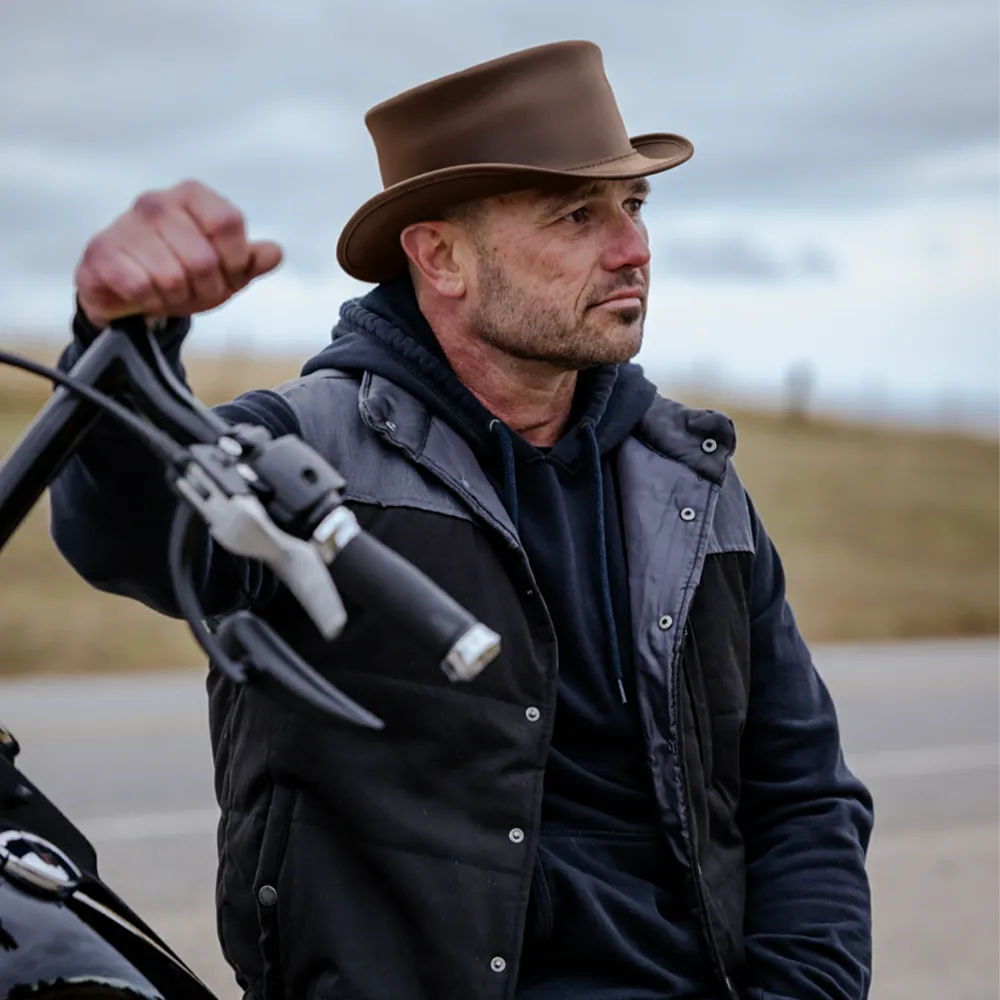 Marlow | Mens Leather Top Hat