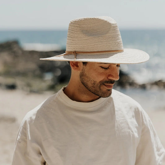 Paulo | Mens Wide Brim Straw Safari Sun Hat