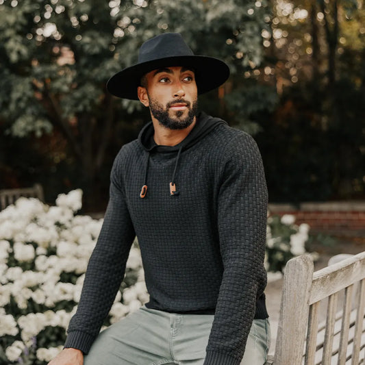 Rancher | Mens Wide Brim Felt Fedora Hat