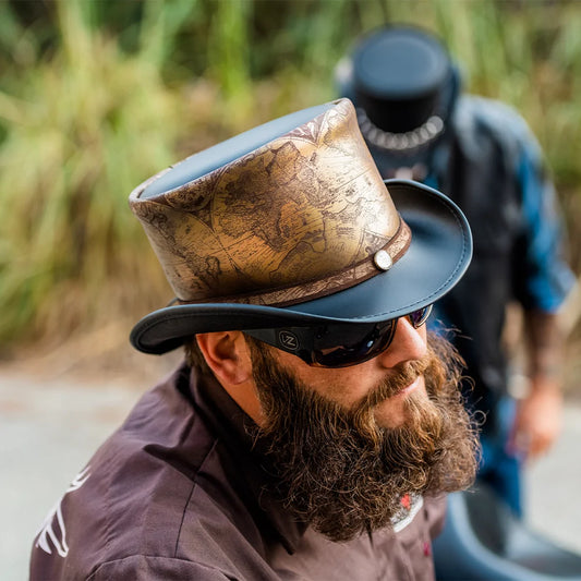 hAtlas | Mens Genuine Leather Top Hat
