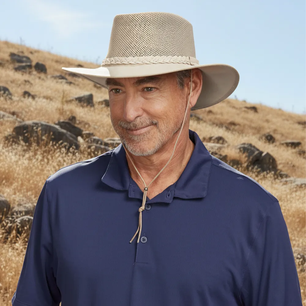 Breeze Latte | Mens Latte Suede Sun Hat