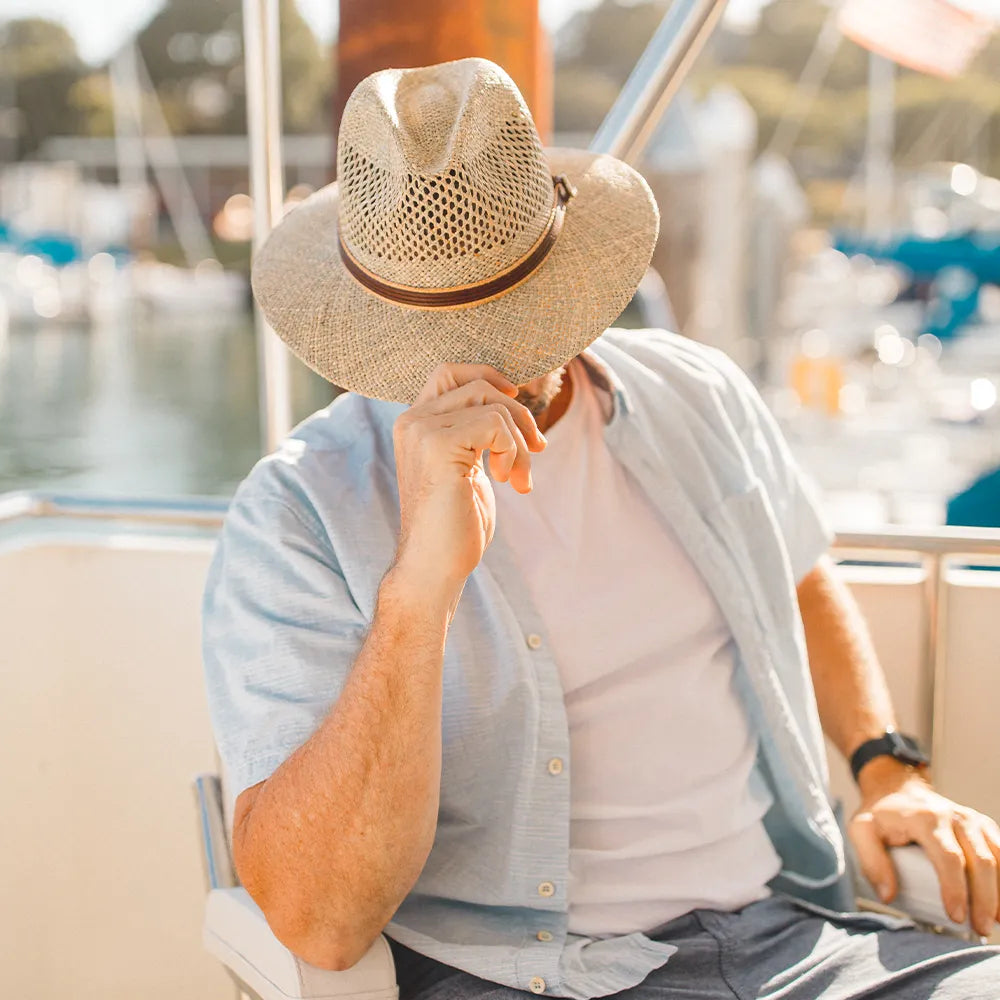 Cubana | Mens Seagrass Straw Sun Hat