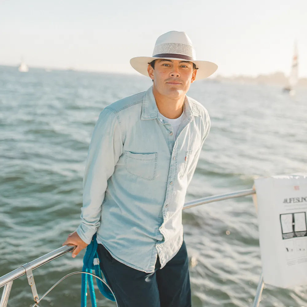 Florence | Mens Wide Brim Firm Straw Sun Hat