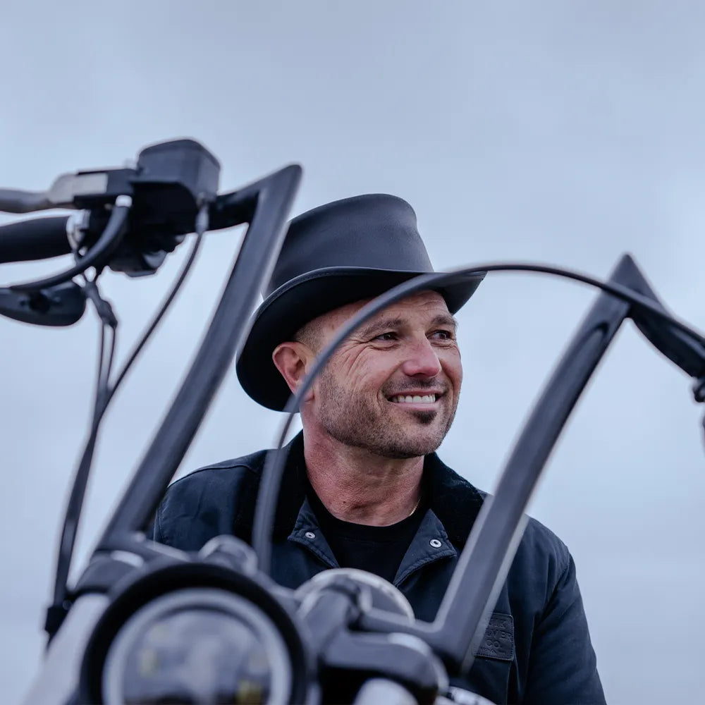 El Dorado | Mens Leather Top Hat