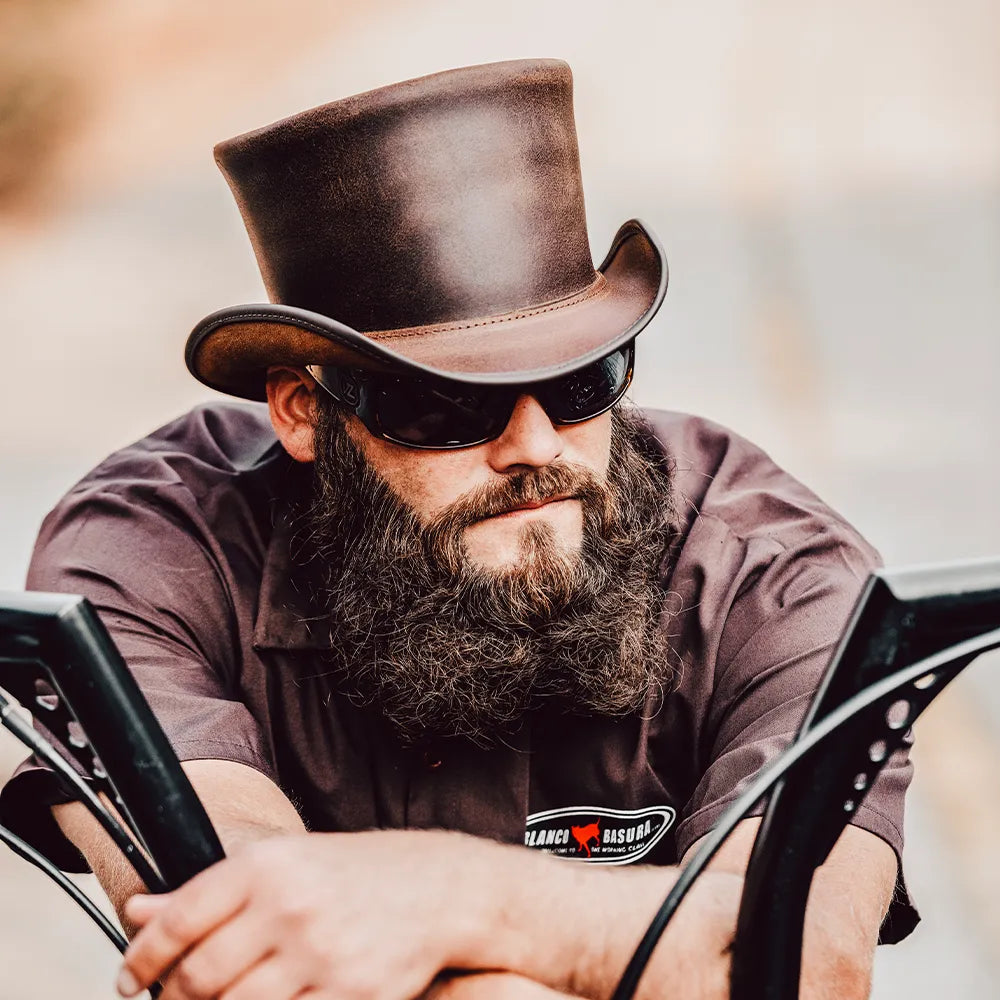 El Dorado | Mens Leather Top Hat