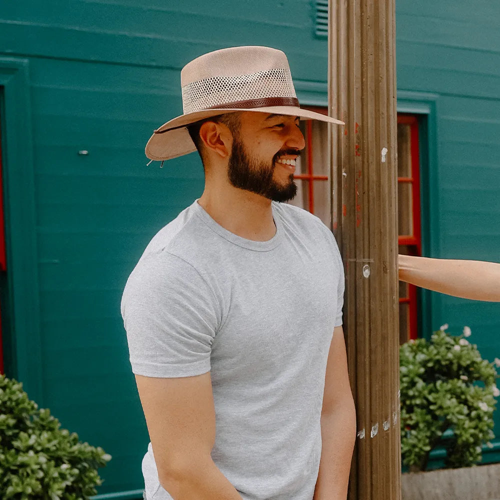 Florence | Mens Wide Brim Firm Straw Sun Hat