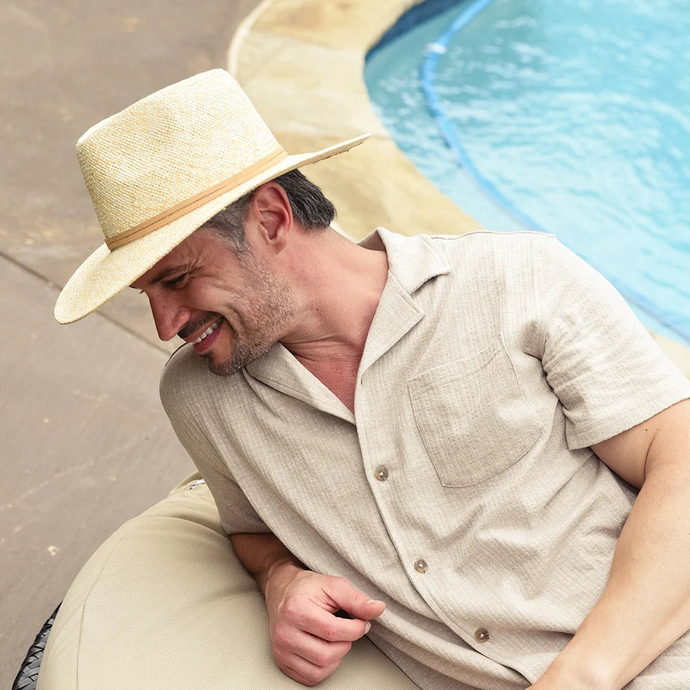 Johvan | Mens Straw Sun Hat