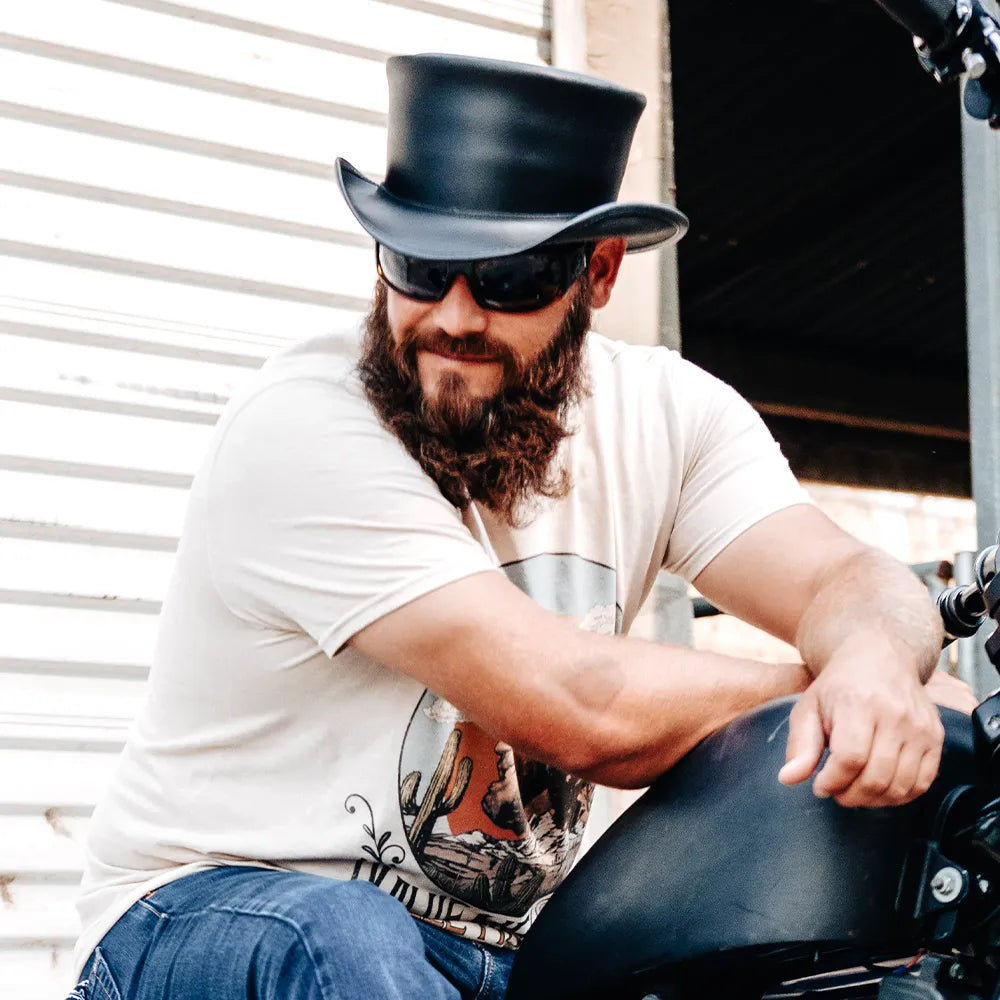 Marlow | Mens Leather Top Hat