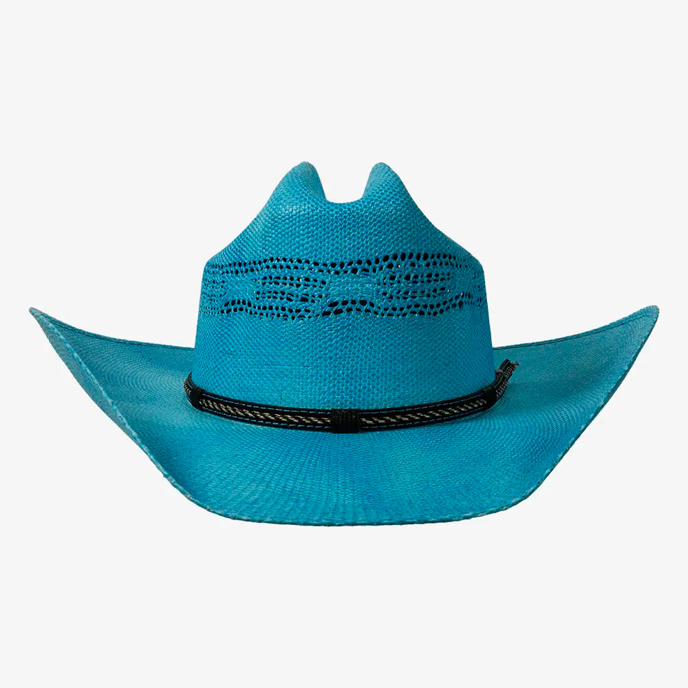 American Maverick | Mens Vented Crown Bangora Straw Cowboy Hat