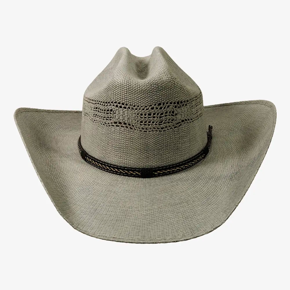 American Maverick | Mens Vented Crown Bangora Straw Cowboy Hat