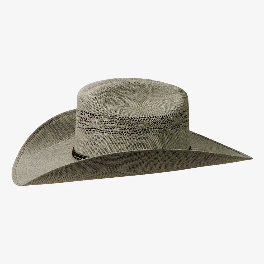 American Maverick | Mens Vented Crown Bangora Straw Cowboy Hat