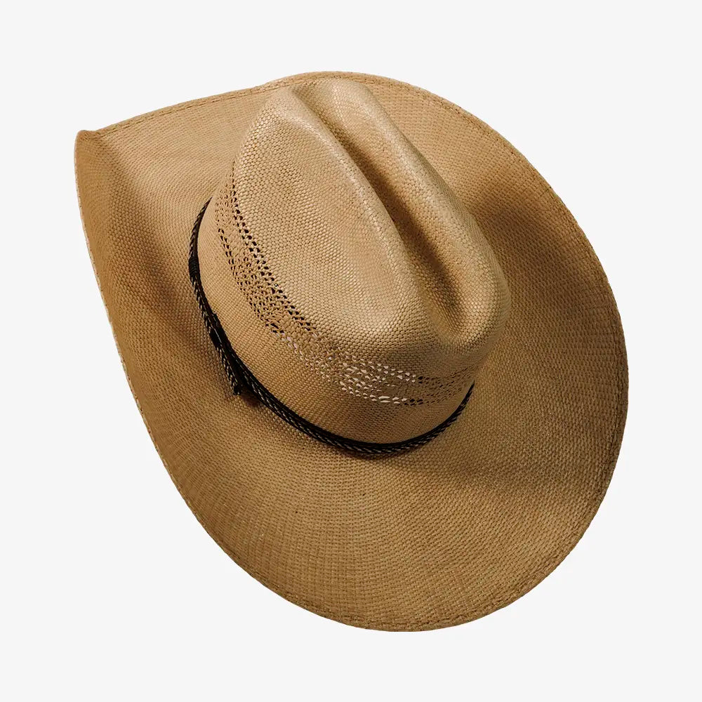 American Maverick | Mens Vented Crown Bangora Straw Cowboy Hat