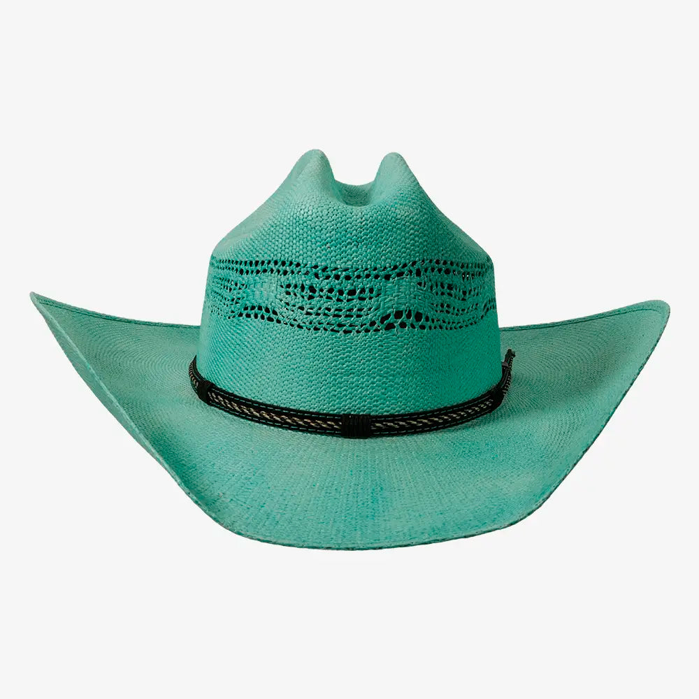 American Maverick | Mens Vented Crown Bangora Straw Cowboy Hat