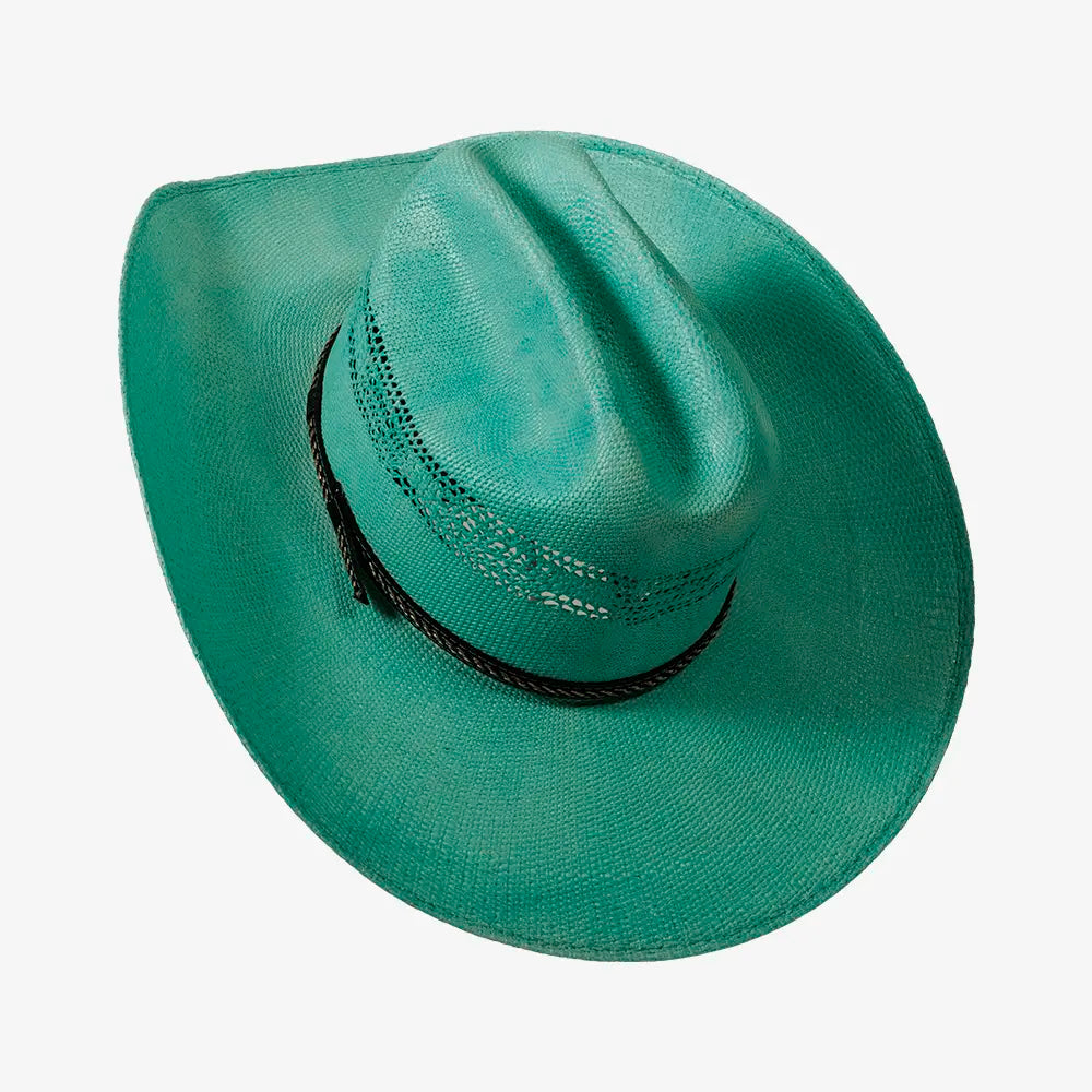 American Maverick | Mens Vented Crown Bangora Straw Cowboy Hat