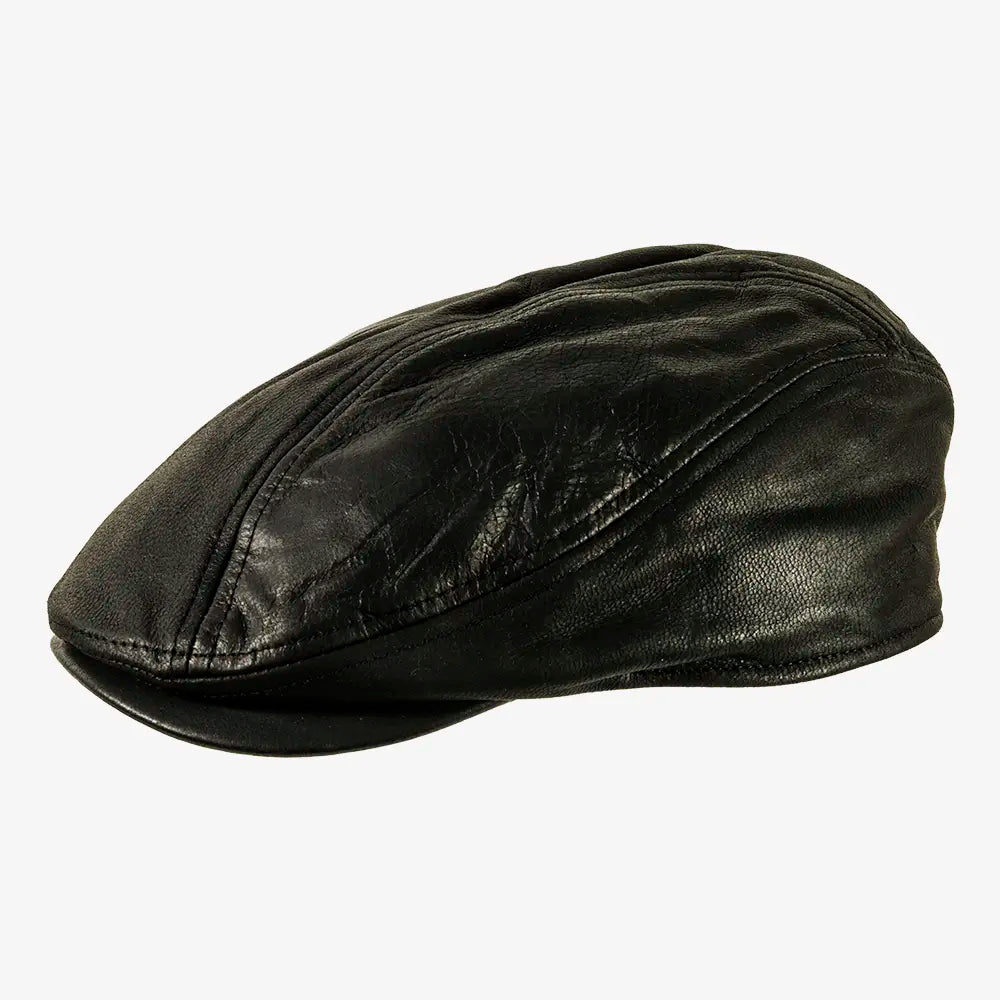 Bookie | Womens Leather Flat Cap