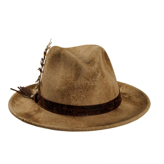 Bootlegger Felt Fedora Front Angle View