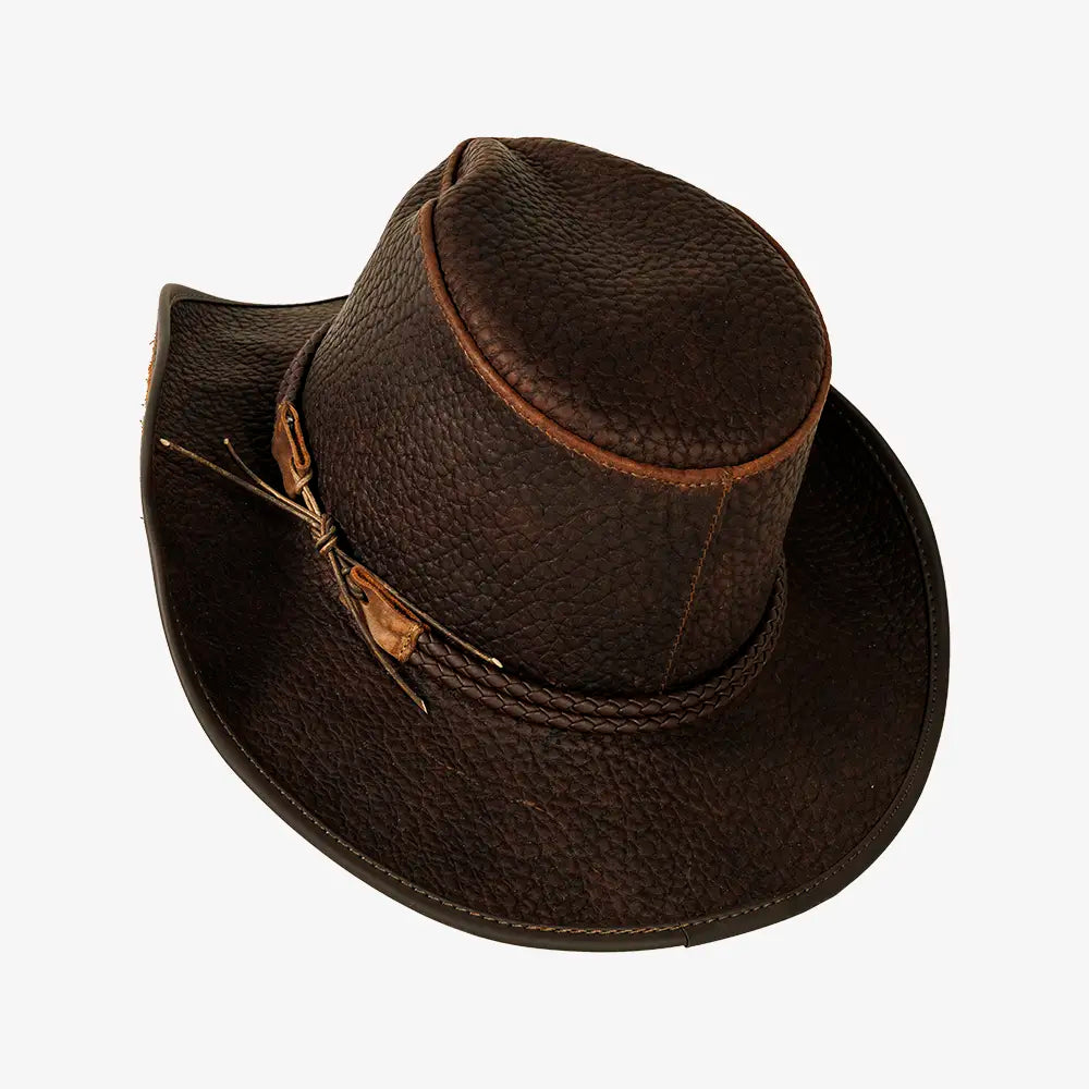 Butte | Mens Brown Western Genuine Leather Cowboy Hat
