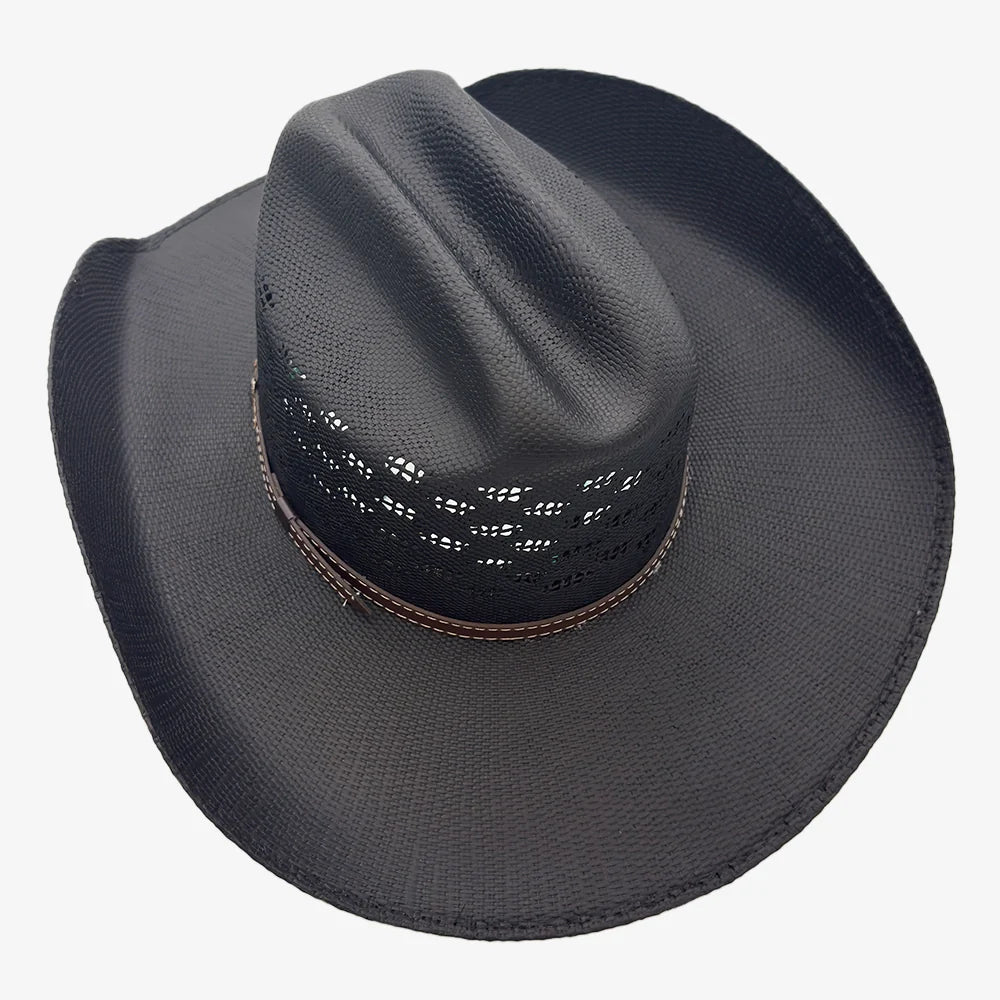 Coyote | Womens Bangora Straw Cattleman Crown Cowgirl Hat