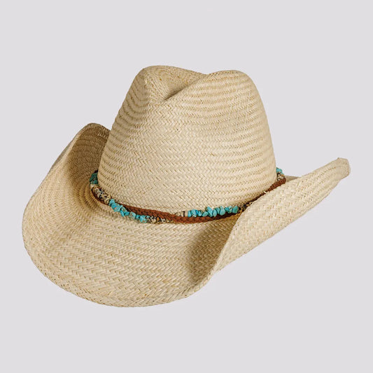 Destin | Womens Natural Western Straw Cowgirl Hat
