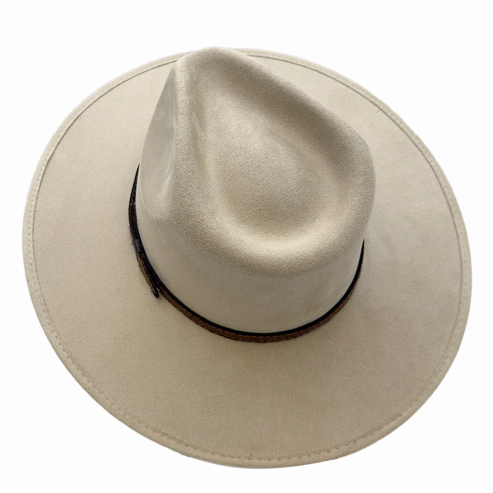 Granger | Womens Faux Suede Rancher Fedora Hat