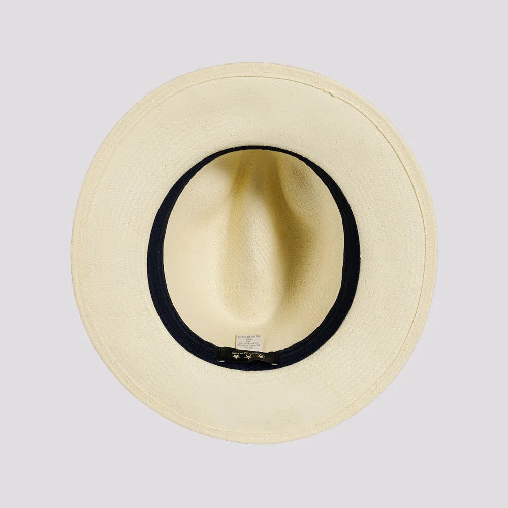 Havana | Womens Ivory Toyo Straw Panama Hat with Downturned Brim
