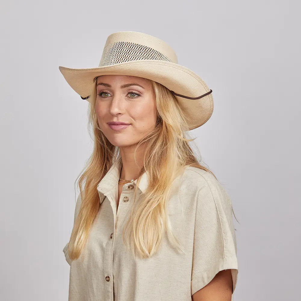 Madrid | Womens Wide Brim Firm Straw Gambler Hat