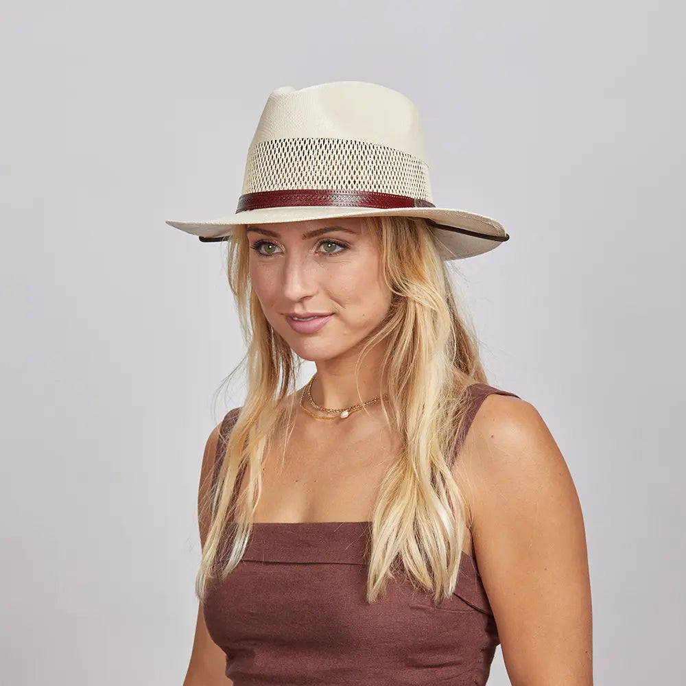 Milan | Womens Firm Straw Fedora Hat