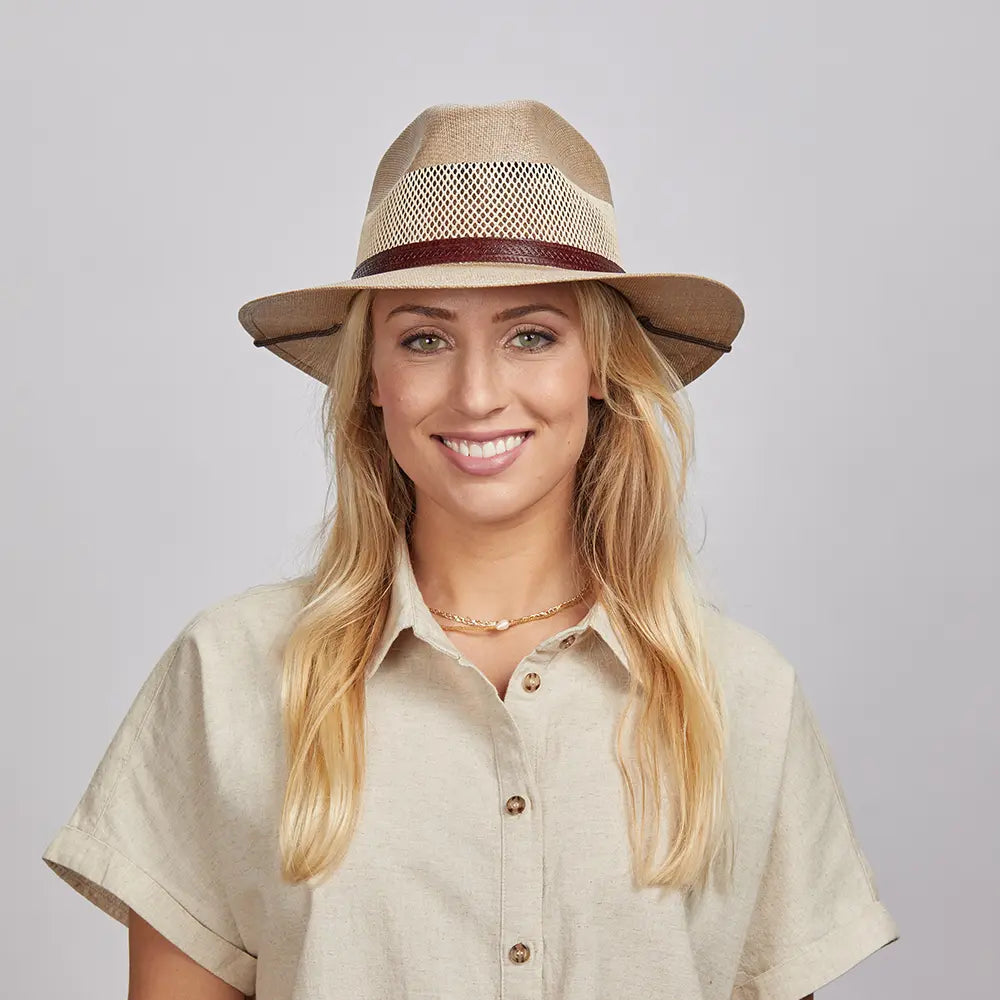 Milan | Womens Firm Straw Fedora Hat