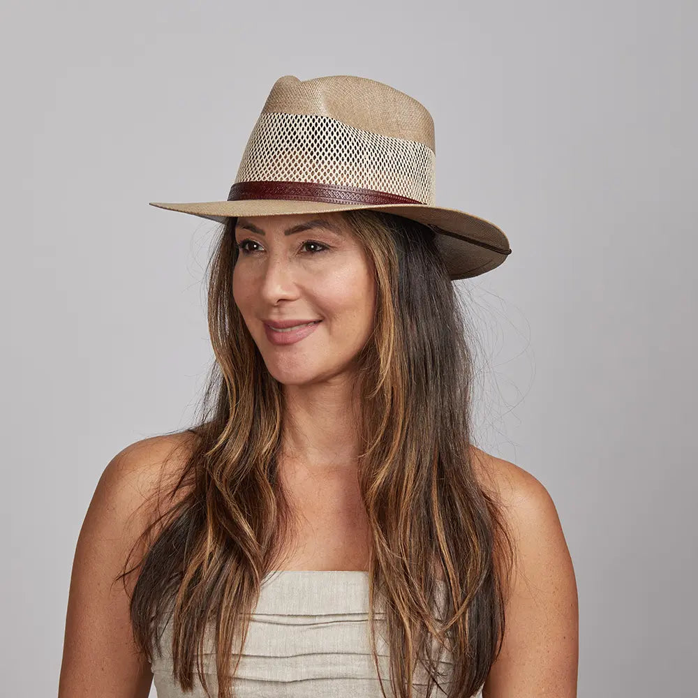 Milan | Womens Firm Straw Fedora Hat
