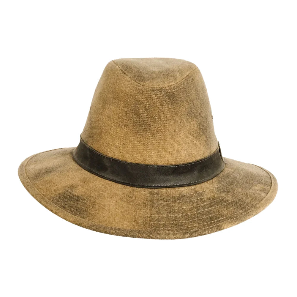Shasta | Mens Tan Cotton Safari Outback Hat Pre-Pack