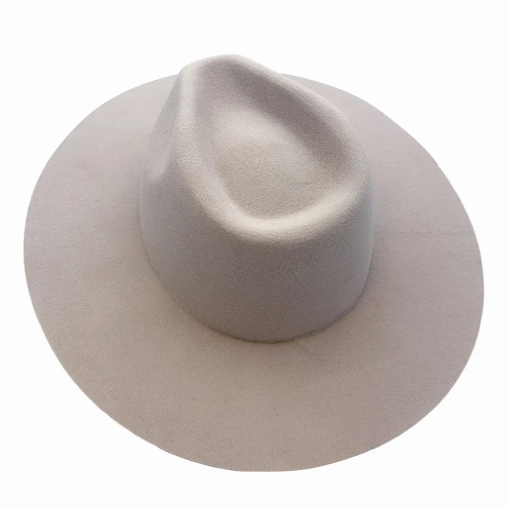 Rancher | Womens Wide Brim Felt Fedora Hat