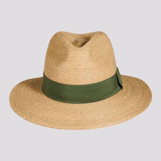 Ravello | Womens Crocheted Raffia Braid Safari Fedora Hat