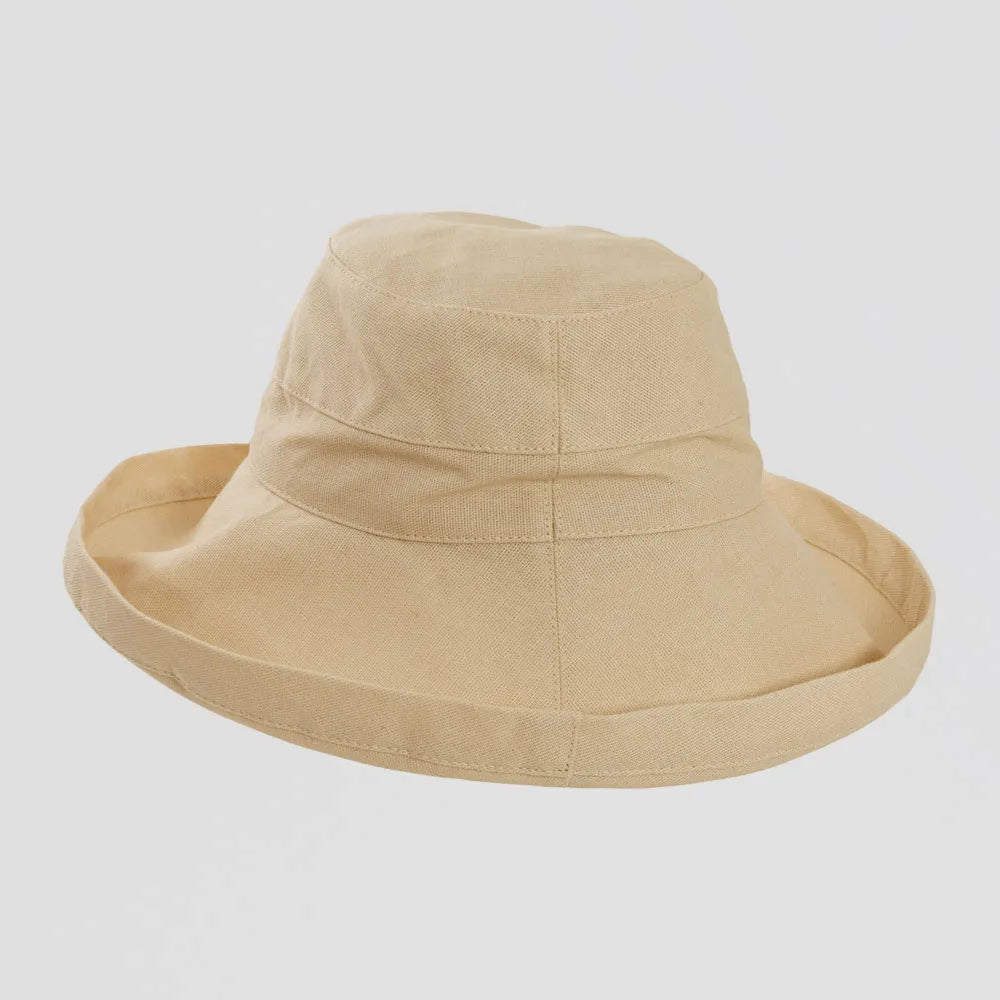 Sunny Womens Sun Hat Natural Back VIew