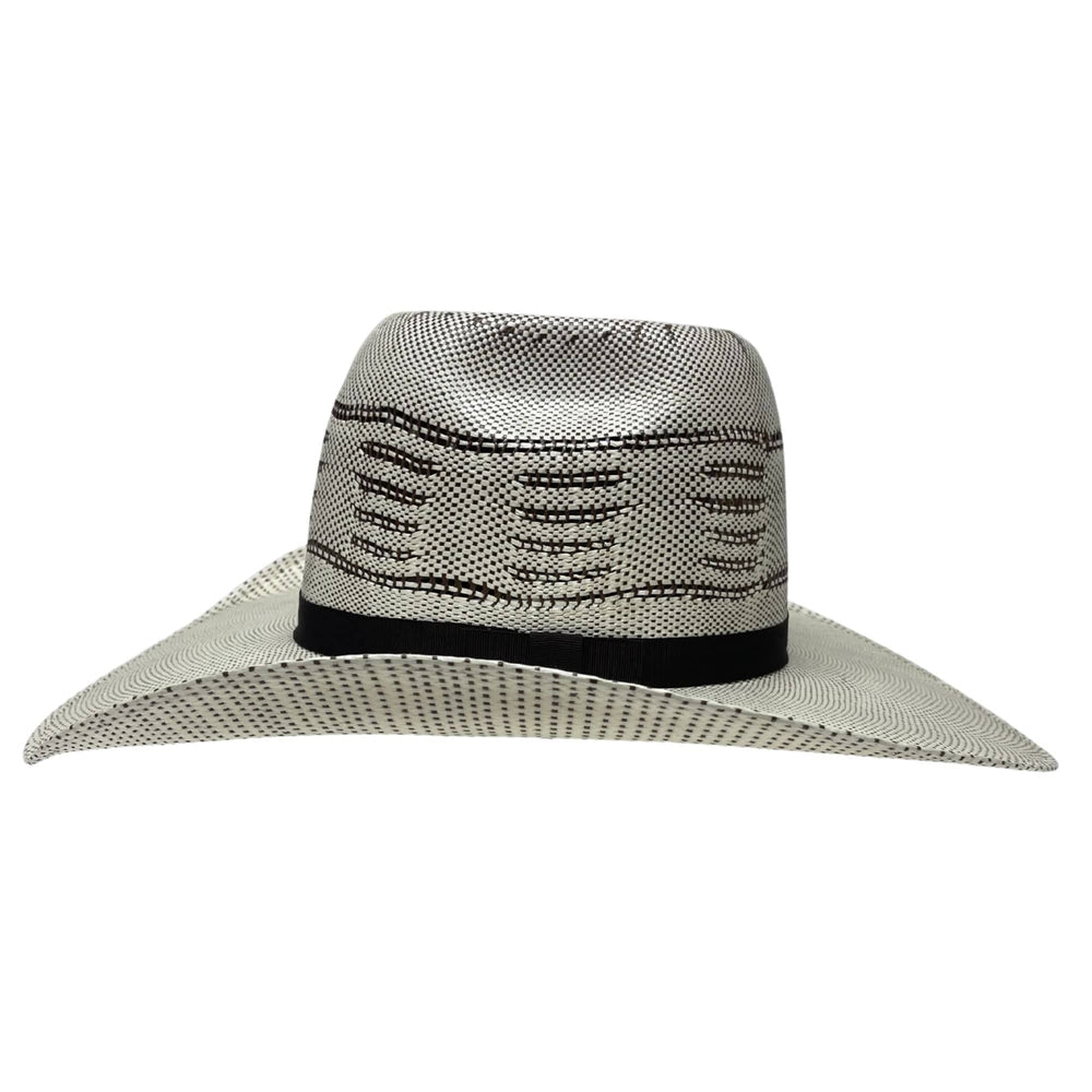 A side view of a Trail Boss Straw Cowboy Hat