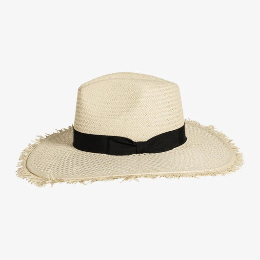 Willow | Womens Natural Toyo Straw Sun Hat with Vented Brim