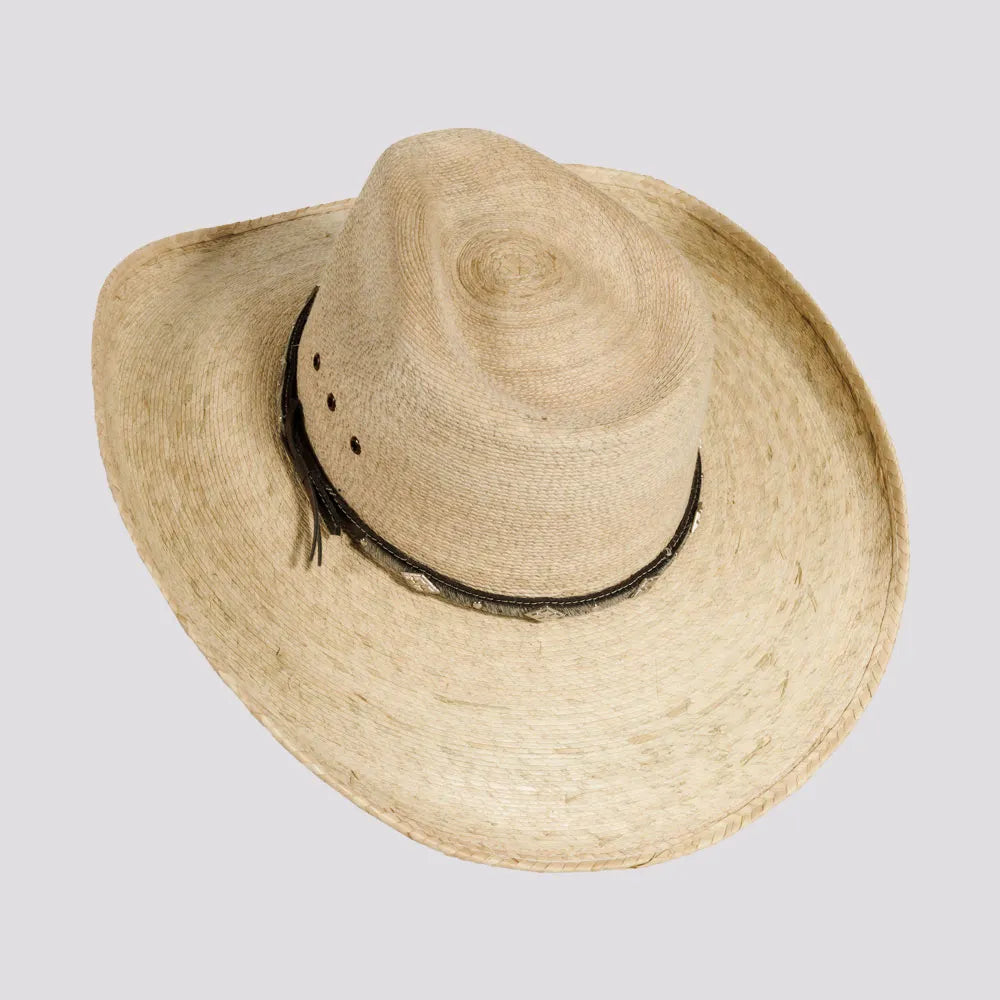 Wyatt | Mens Natural Fine Mexican Palm Tycoon Cowboy Hat