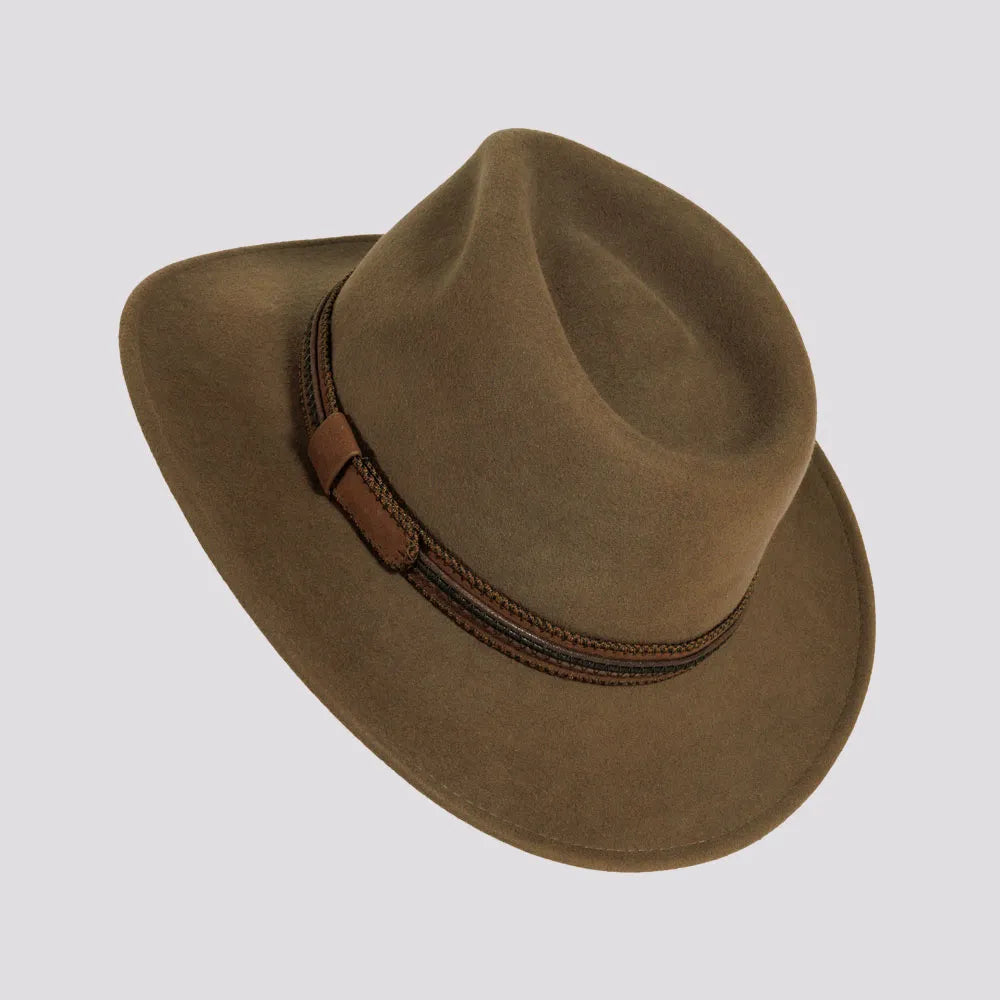 Zion | Mens Crushable Wool Felt Outback Hat