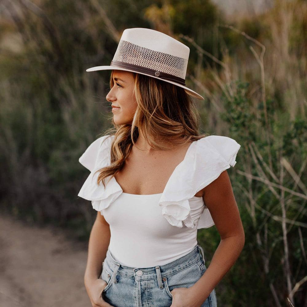 Milan | Womens Firm Straw Fedora Hat