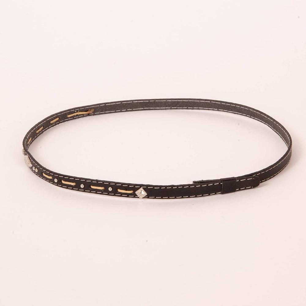 A side view of a Piney Black Hat Band