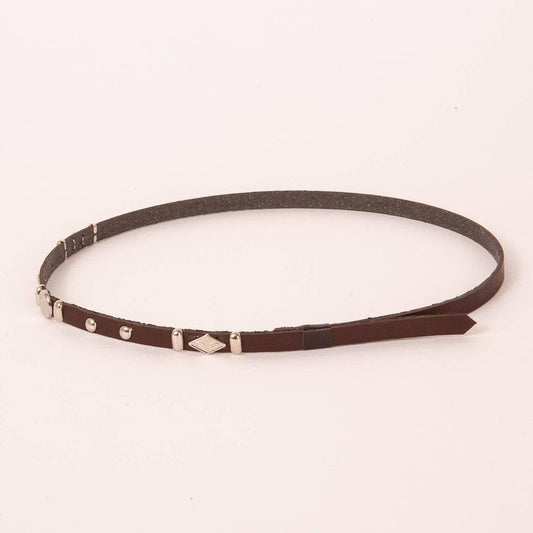 A side view of a Rawlins Brown Hat Band