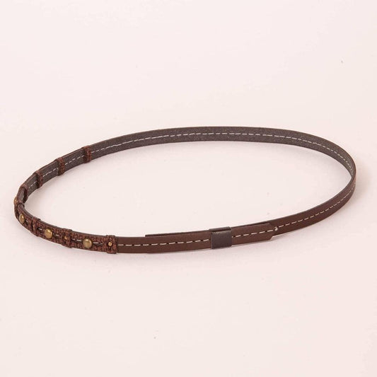 A side view of a Sonoma Brown Hat Band