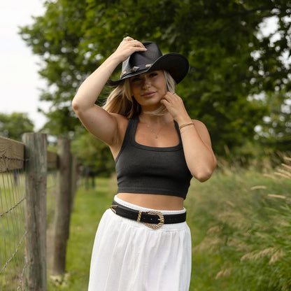 Badlands | Womens Buffalo Leather Cowgirl Hat