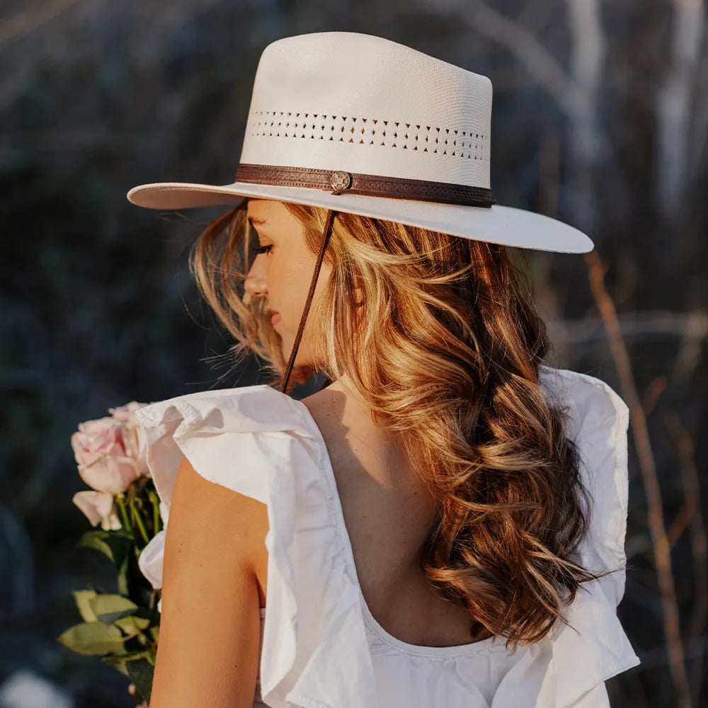Barcelona | Womens Wide Brim Firm Straw Sun Hat