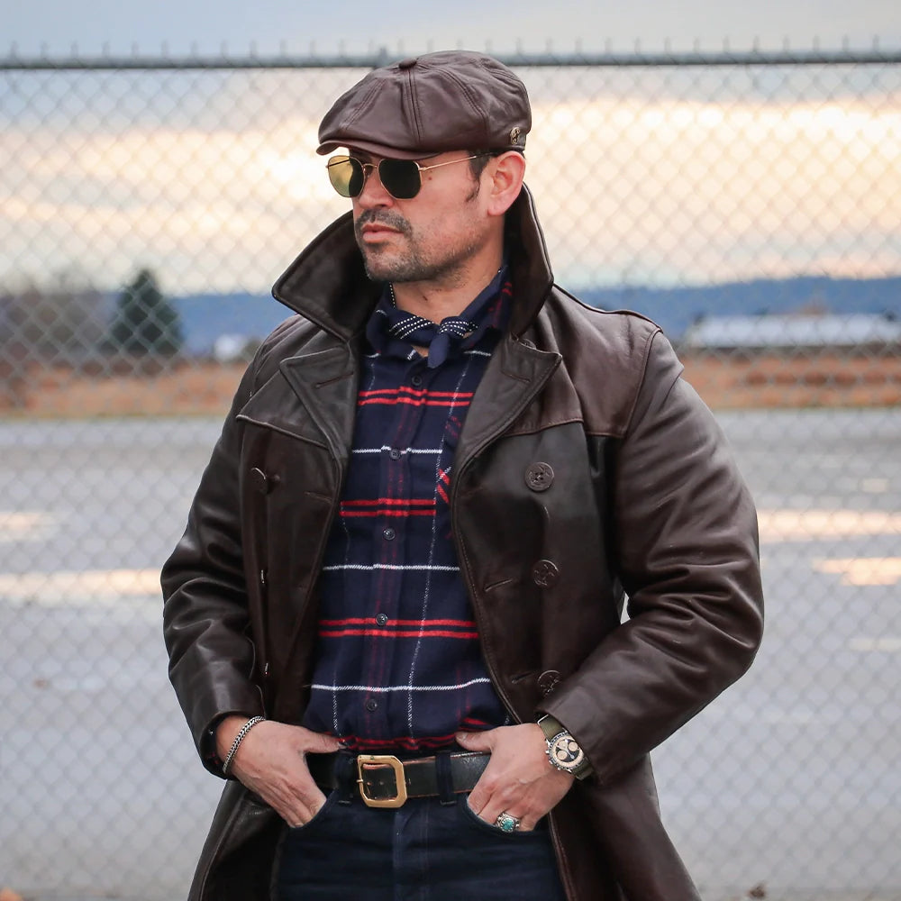 Bourbon St | Mens Leather Cap
