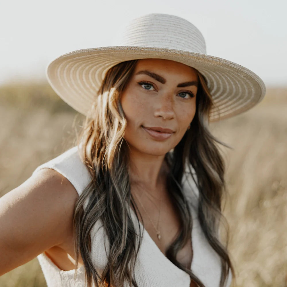 Capri | Womens Wide Brim Straw Sun Hat
