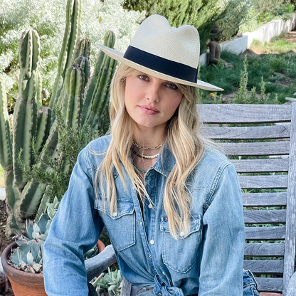 Caracas | Womens Genuine Panama Fedora Hat